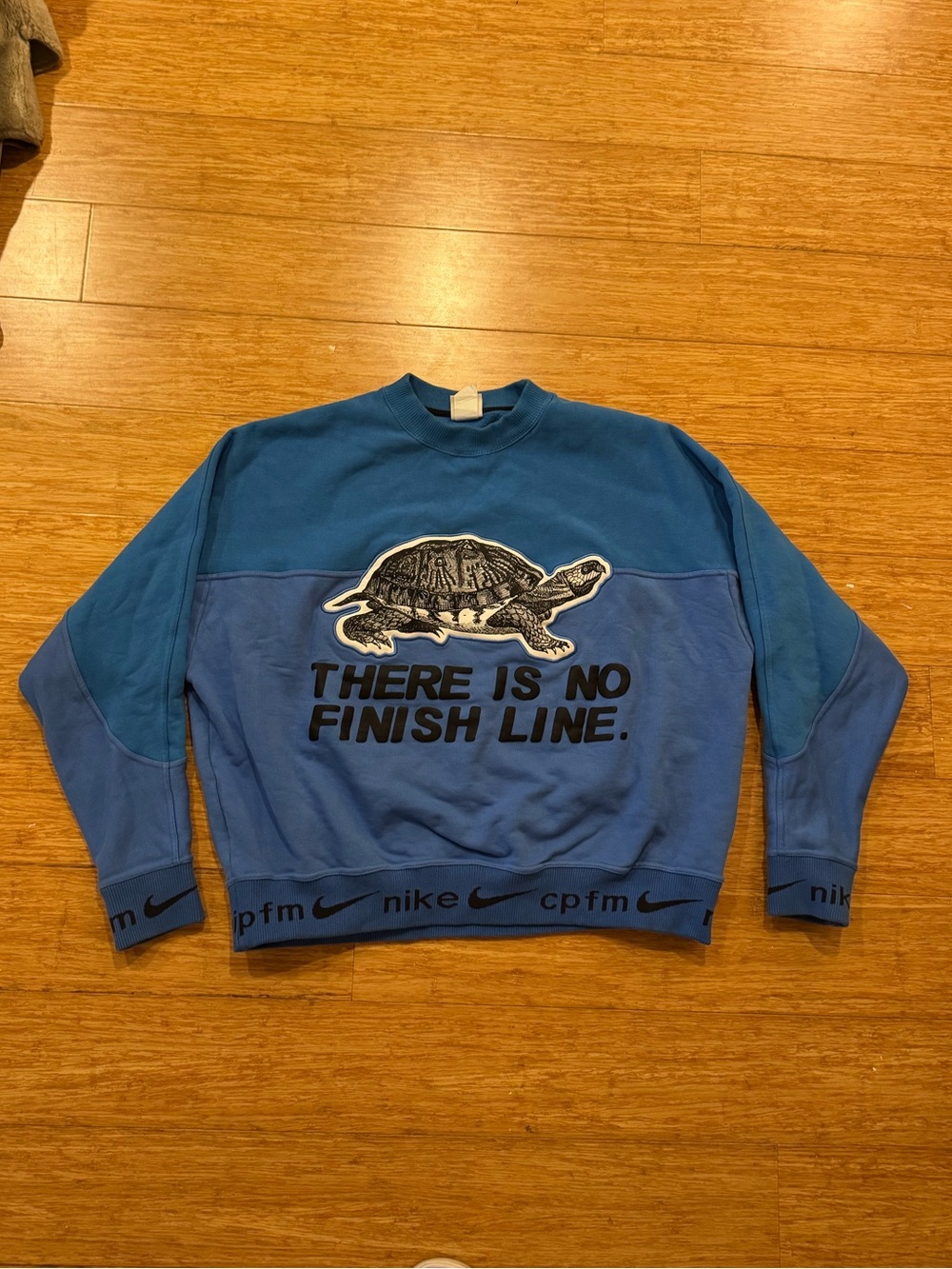 Nike x Cactus Plant Flea Market blue turtle crewneck sweatshirt